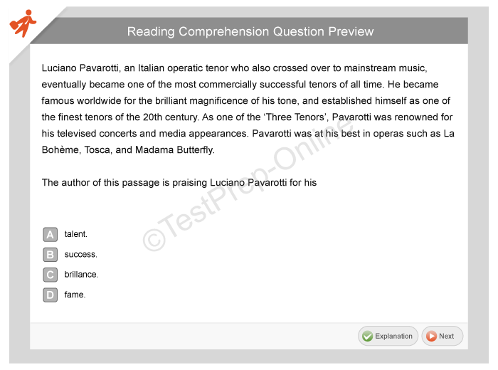 ACCUPLACER English Placement Test Practice - TestPrep-Online