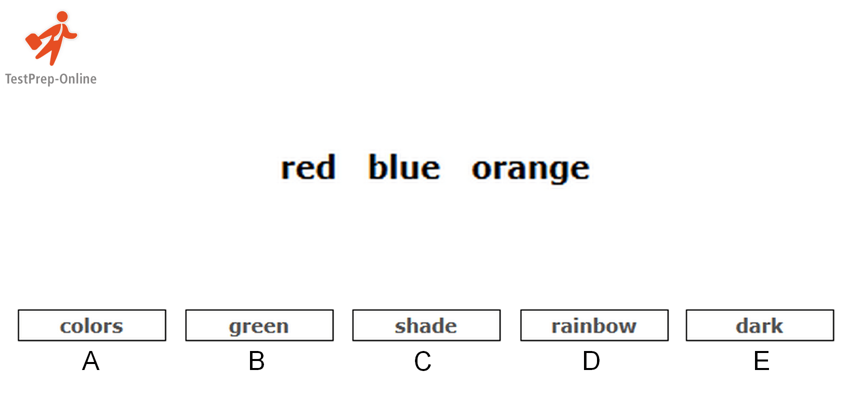 Sample Picture/Verbal Classification Question