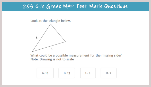 Map Test Practice For 6th Grade Testprep Online